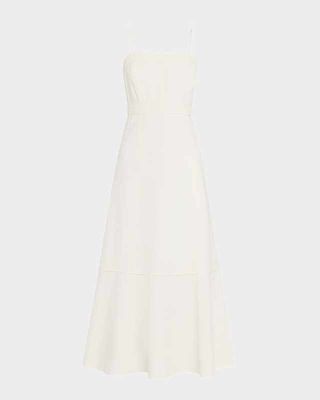 Suki Sleeveless Flounce Midi Dress